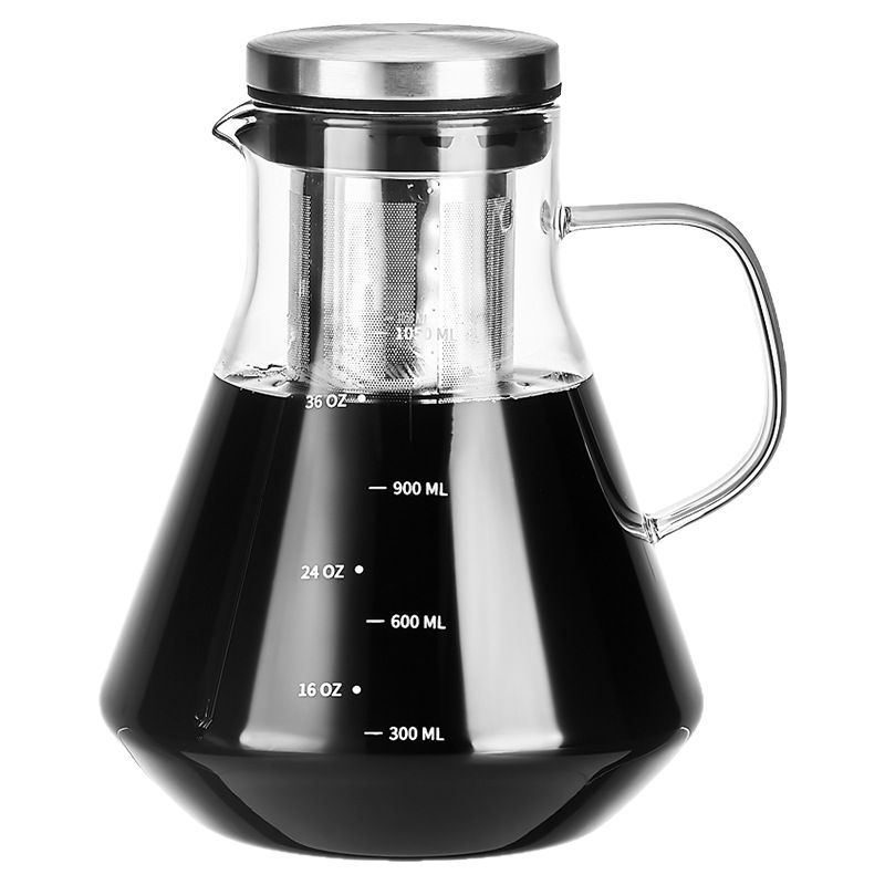 Carafe caife gloine céimnithe