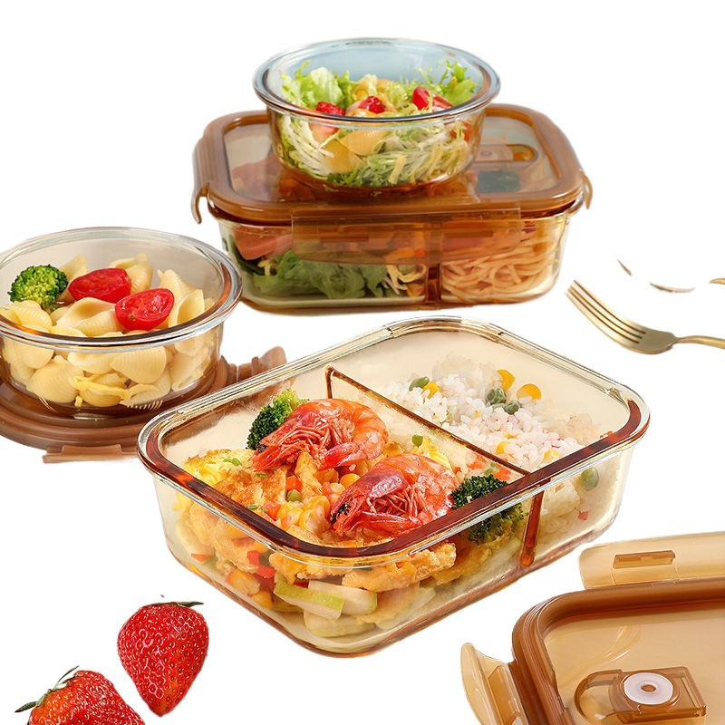 Oibrithe Oifige le Bosca Lid Bento Bowl Coimeád úr ar leithligh